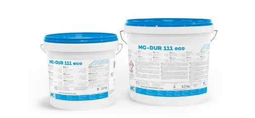MC-DUR 111 eco es un nuevo sellador de resina epoxi de MC-Bauchemie que puede utilizarse en espacios interiores. El sellador ha sido certificado según la directriz AgBB 2018, marcado con el GISCODE RE05 y, a diferencia de las resinas epoxi estándar, no sensibiliza la piel. Es resistente a las cargas mecánicas y químicas y también se adhiere sobre superficies ligeramente húmedas.